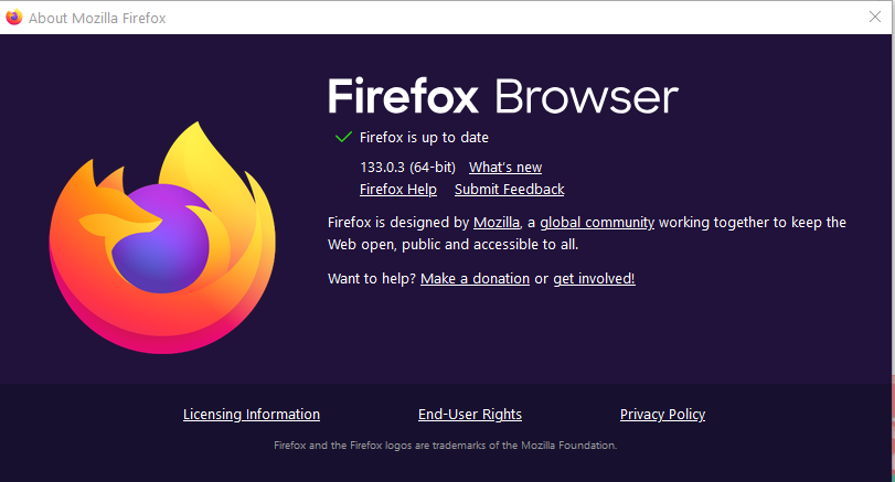 Firefox Up To Date