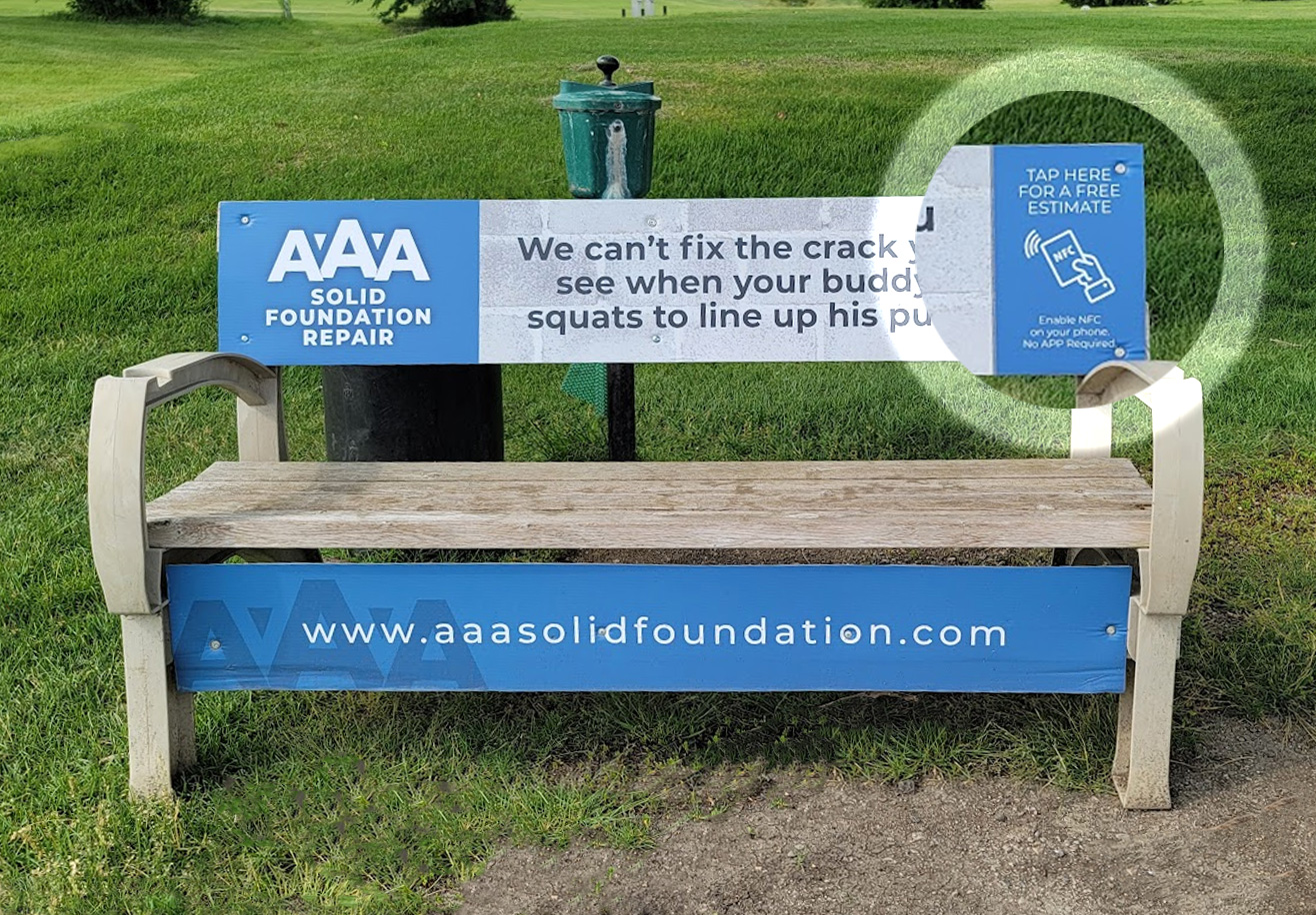 NFC Bench Advertising