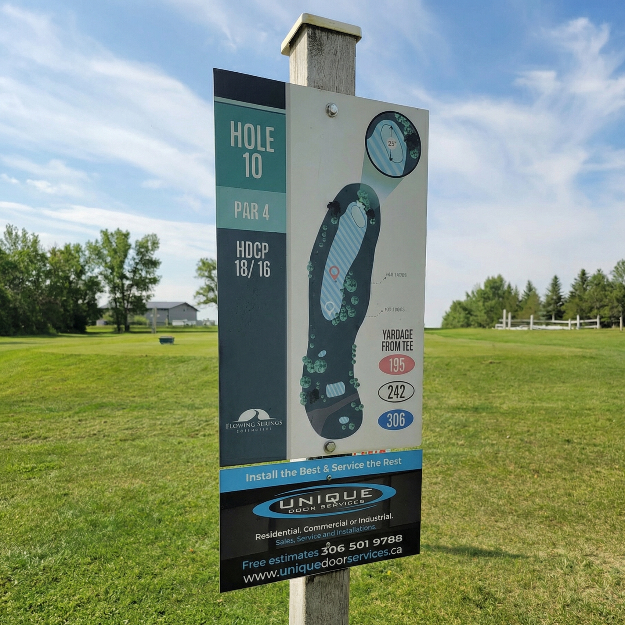 Regina Golf Course Sign Advertising